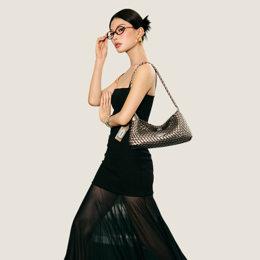 Woven Leather Bag