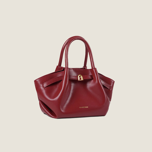 Pleated Trapeze Mini Bag
