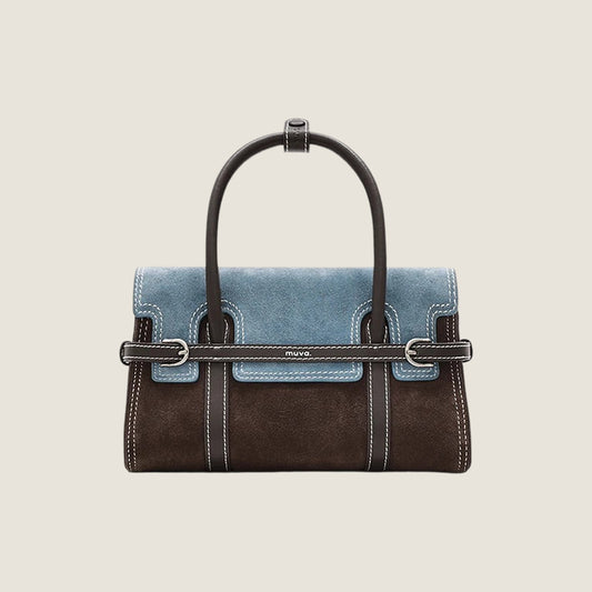 Two-Tone Harness Satchel Bag