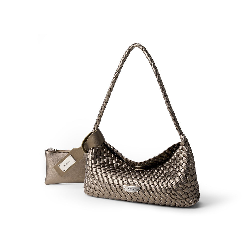 Woven Leather Bag