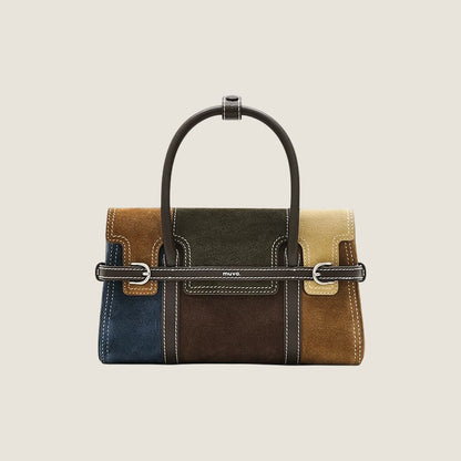 Patchwork Harness Satchel Bag