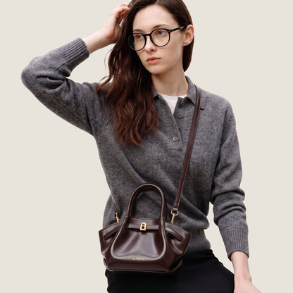 Pleated Trapeze Mini Bag