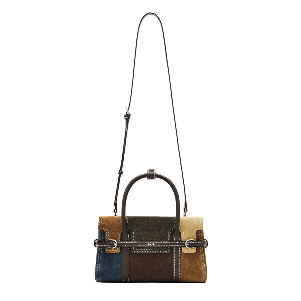 Patchwork Harness Satchel Bag