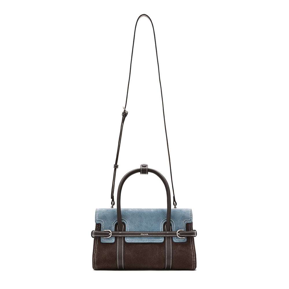 Two-Tone Harness Satchel Bag