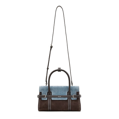 Two-Tone Harness Satchel Bag