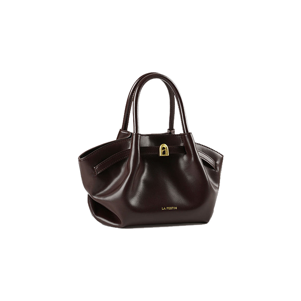 Pleated Trapeze Mini Bag