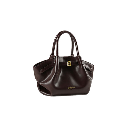 Pleated Trapeze Mini Bag