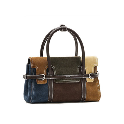 Patchwork Harness Satchel Bag