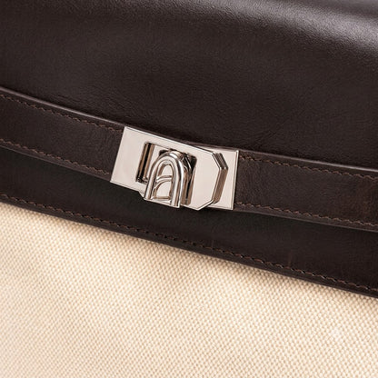 Belted Large Satchel Bag