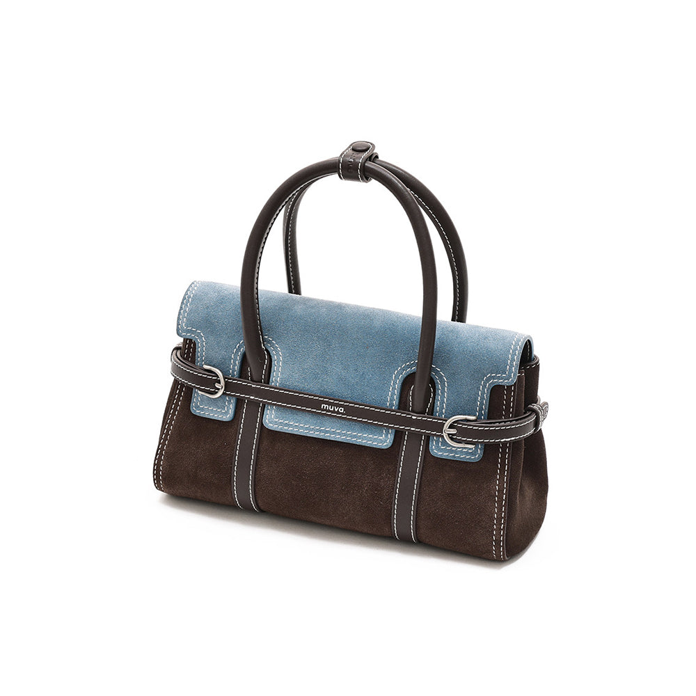 Two-Tone Harness Satchel Bag