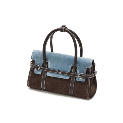 Two-Tone Harness Satchel Bag