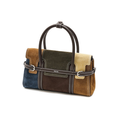 Patchwork Harness Satchel Bag