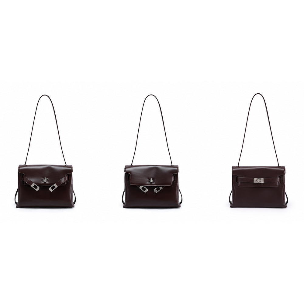 Belted Small Satchel Bag