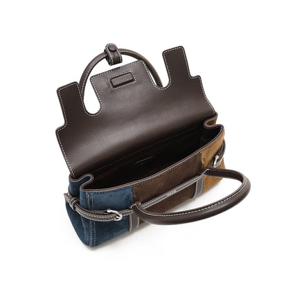 Patchwork Harness Satchel Bag