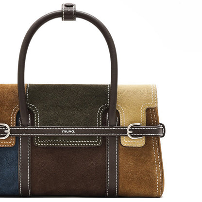 Patchwork Harness Satchel Bag