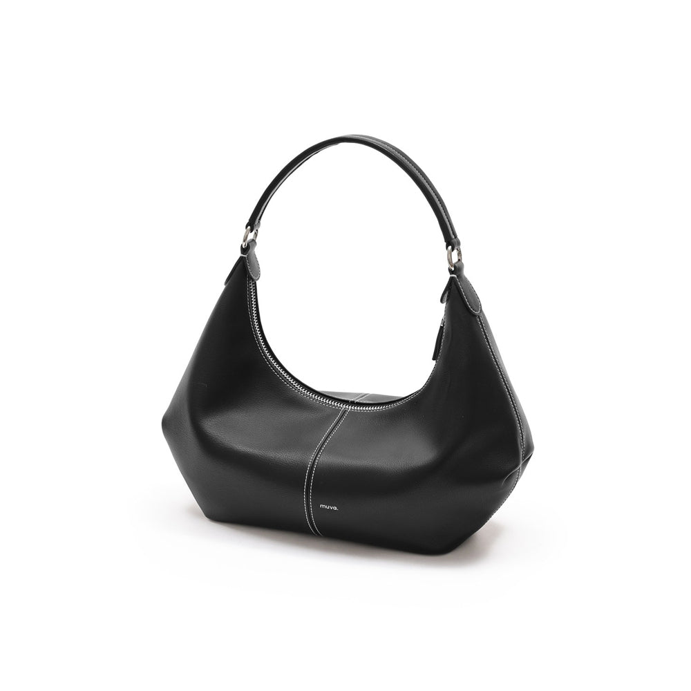 Curve Stitch Hobo Bag