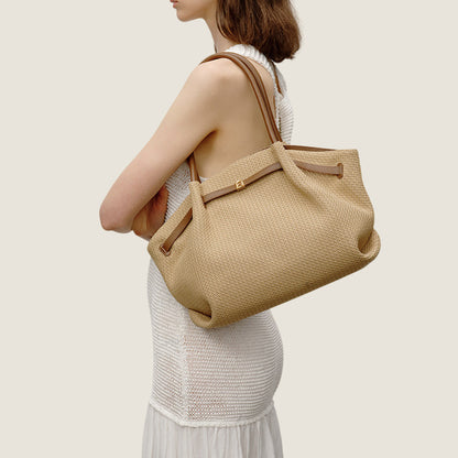Pleats Trapeze Large Bag