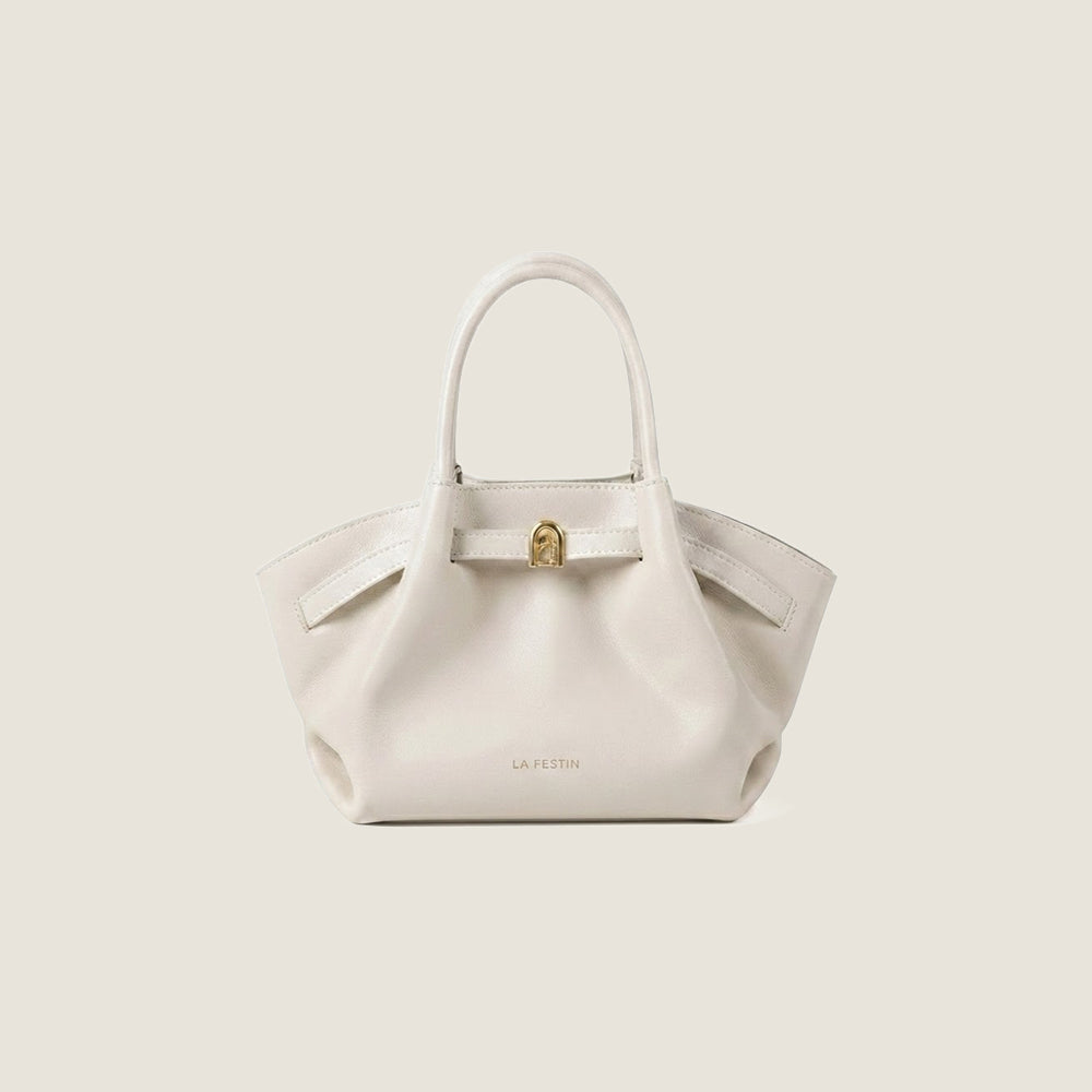 Pleated Trapeze Mini Bag