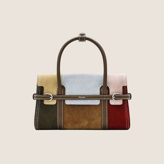 Patchwork Harness Satchel Bag