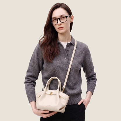 Pleated Trapeze Mini Bag