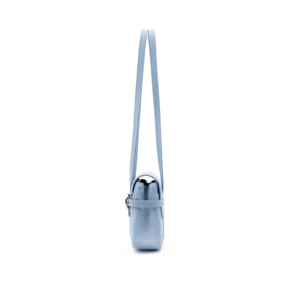 Belted Suede Flap Bag