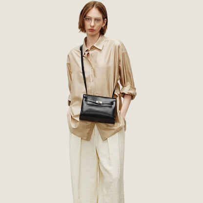 Belted Small Satchel Bag