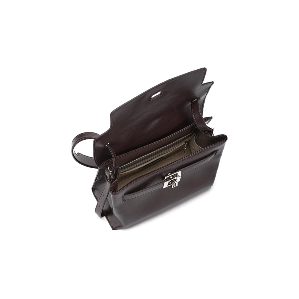 Belted Large Satchel Bag