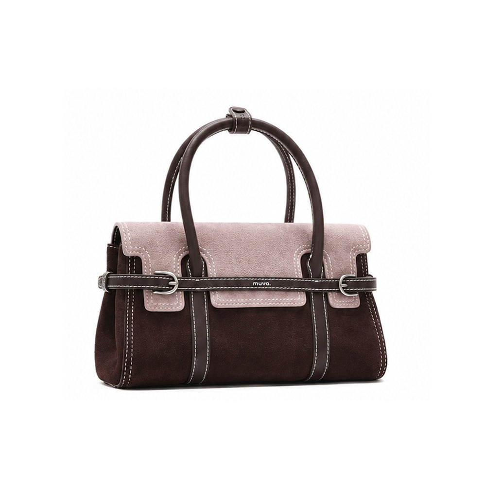 Two-Tone Harness Satchel Bag