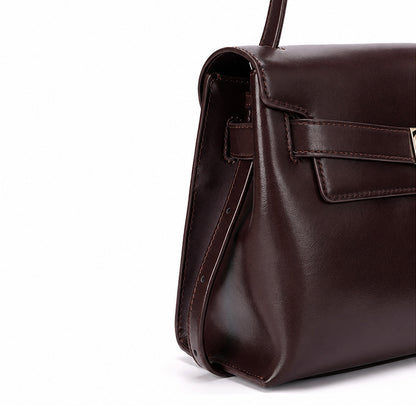 Belted Large Satchel Bag