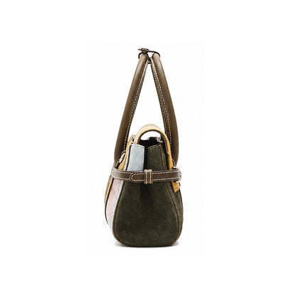 Patchwork Harness Satchel Bag