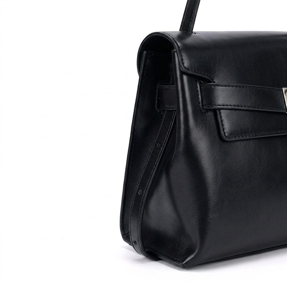 Belted Small Satchel Bag