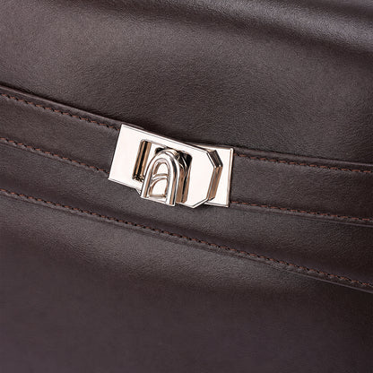 Belted Large Satchel Bag