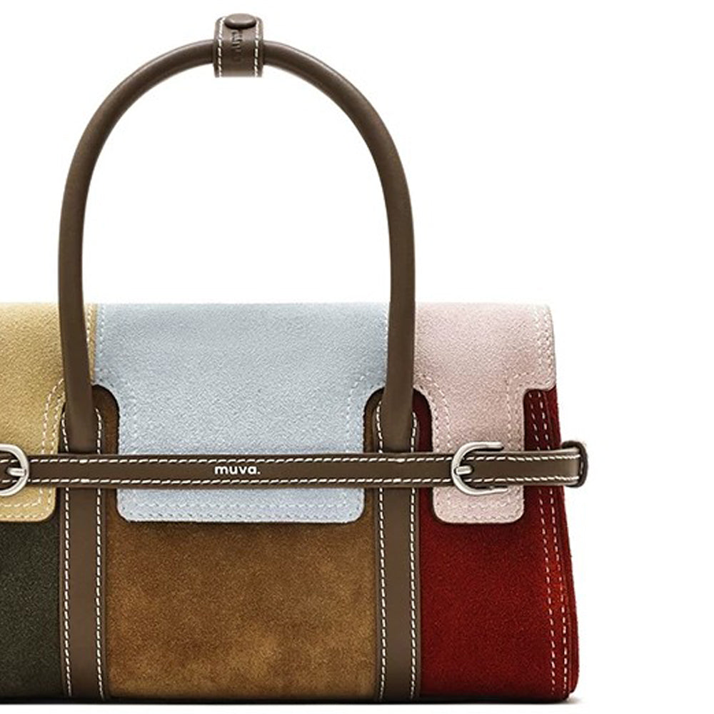 Patchwork Harness Satchel Bag