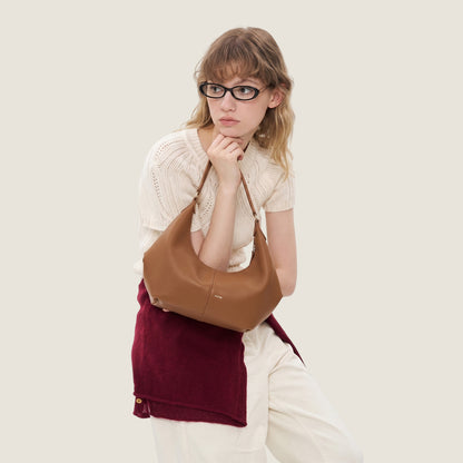 Curve Stitch Hobo Bag