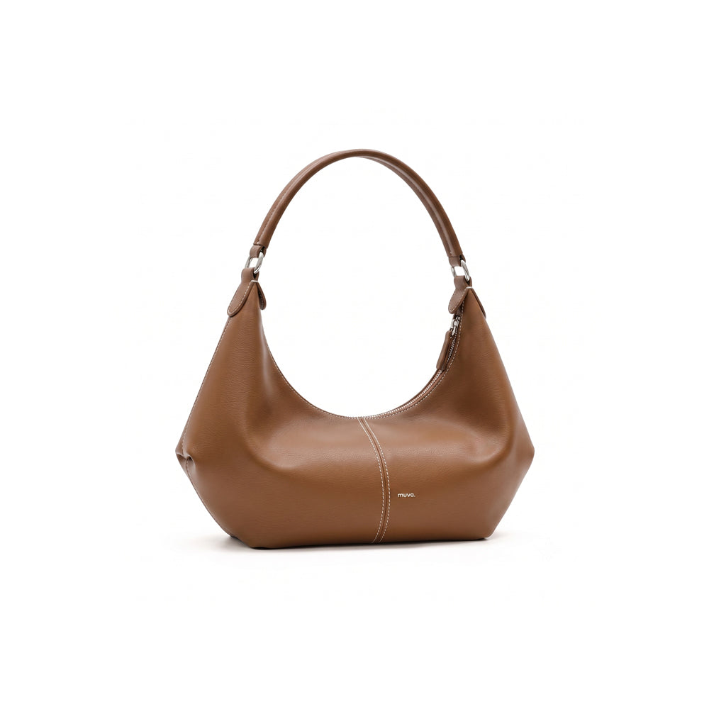 Curve Stitch Hobo Bag