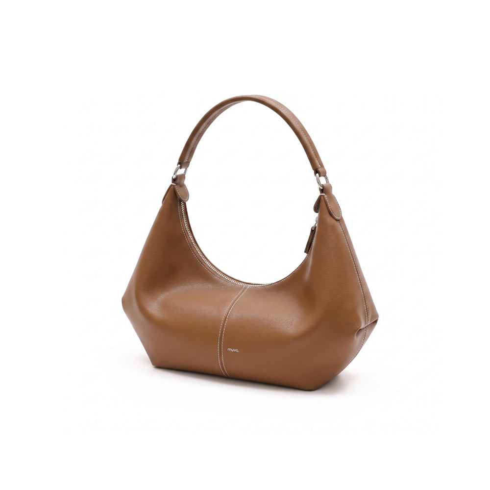 Curve Stitch Hobo Bag