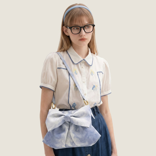 Oversized Bow Hobo Bag
