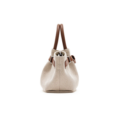 Gathered Canvas Tote Bag