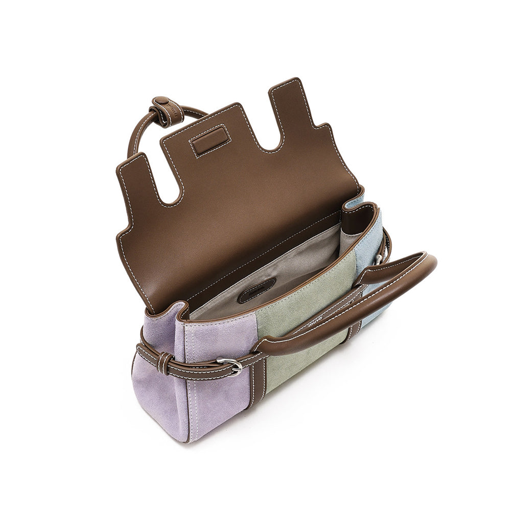 Patchwork Harness Satchel Bag