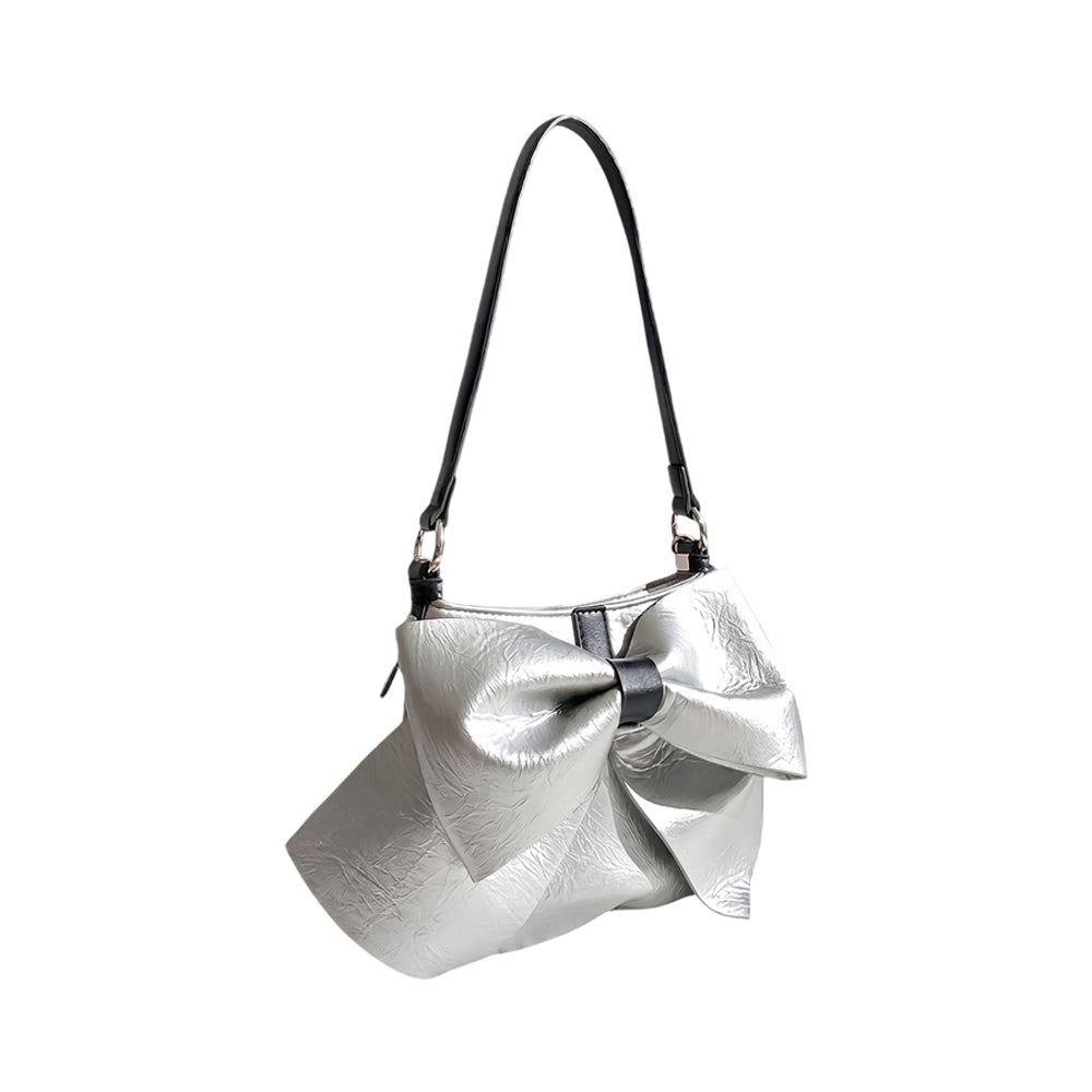 Oversized Bow Hobo Bag