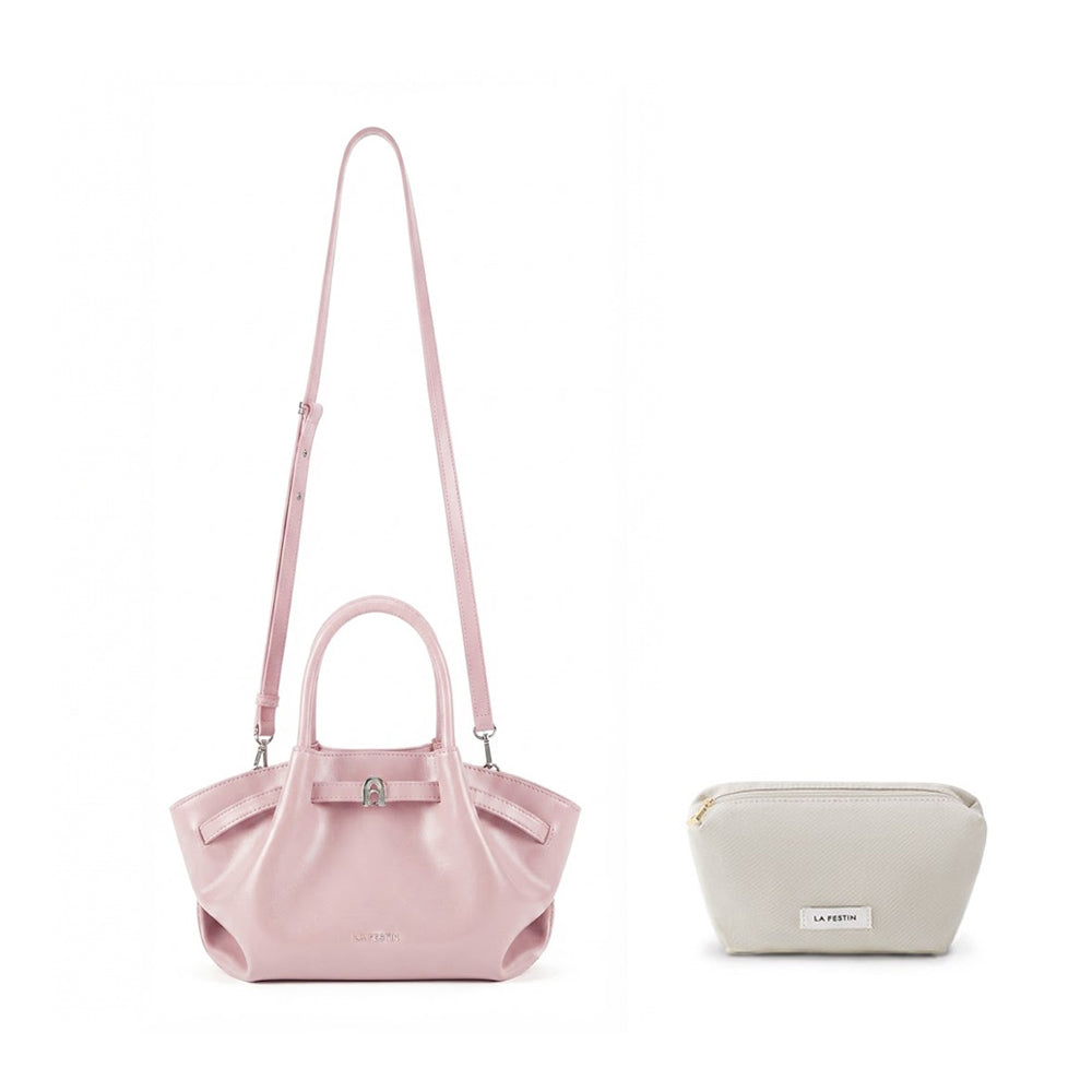 Pleated Trapeze Mini Bag