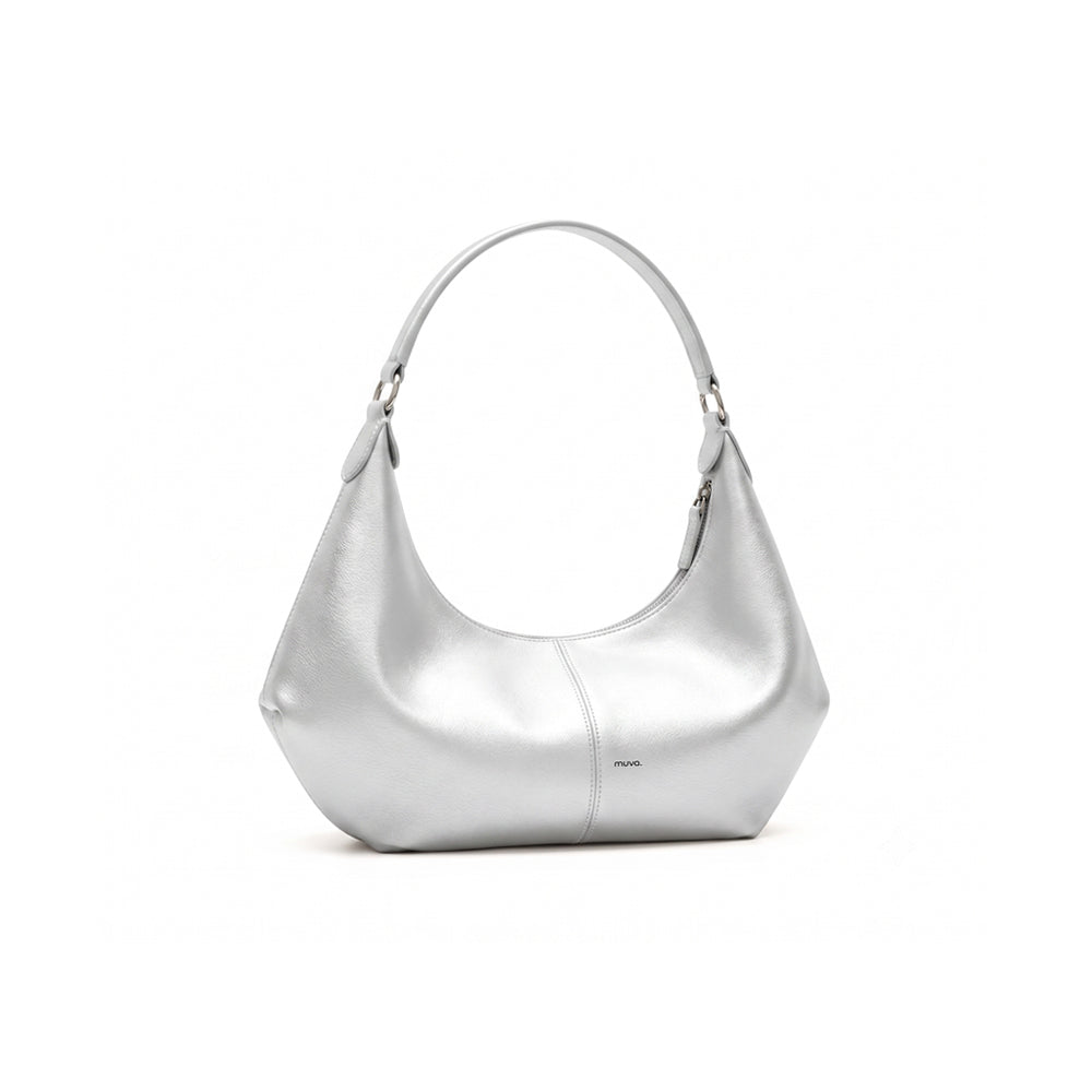 Curve Stitch Hobo Bag