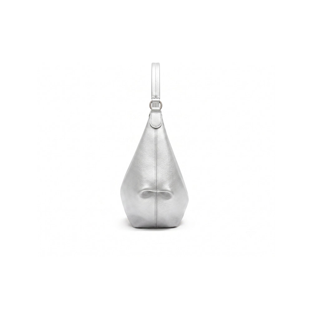 Curve Stitch Hobo Bag