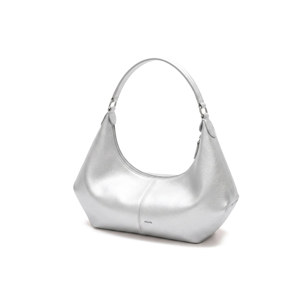 Curve Stitch Hobo Bag