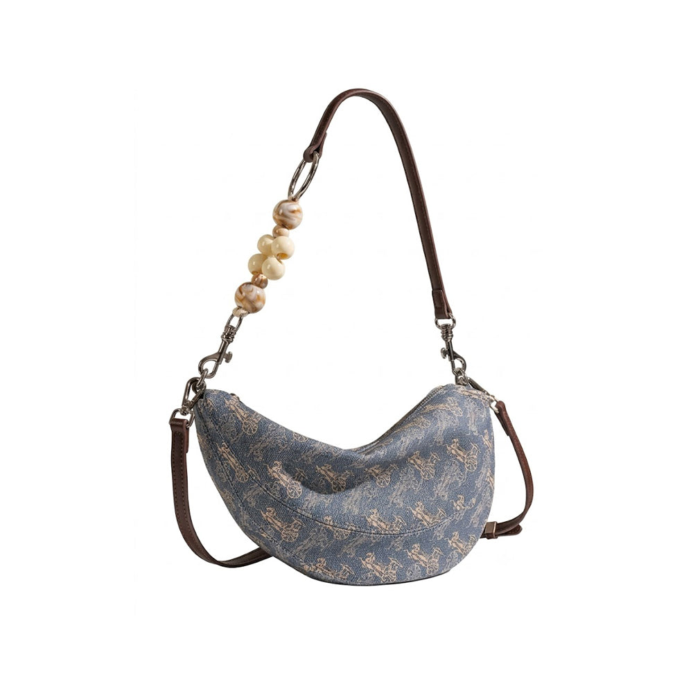 Marble Beads Hobo Bag