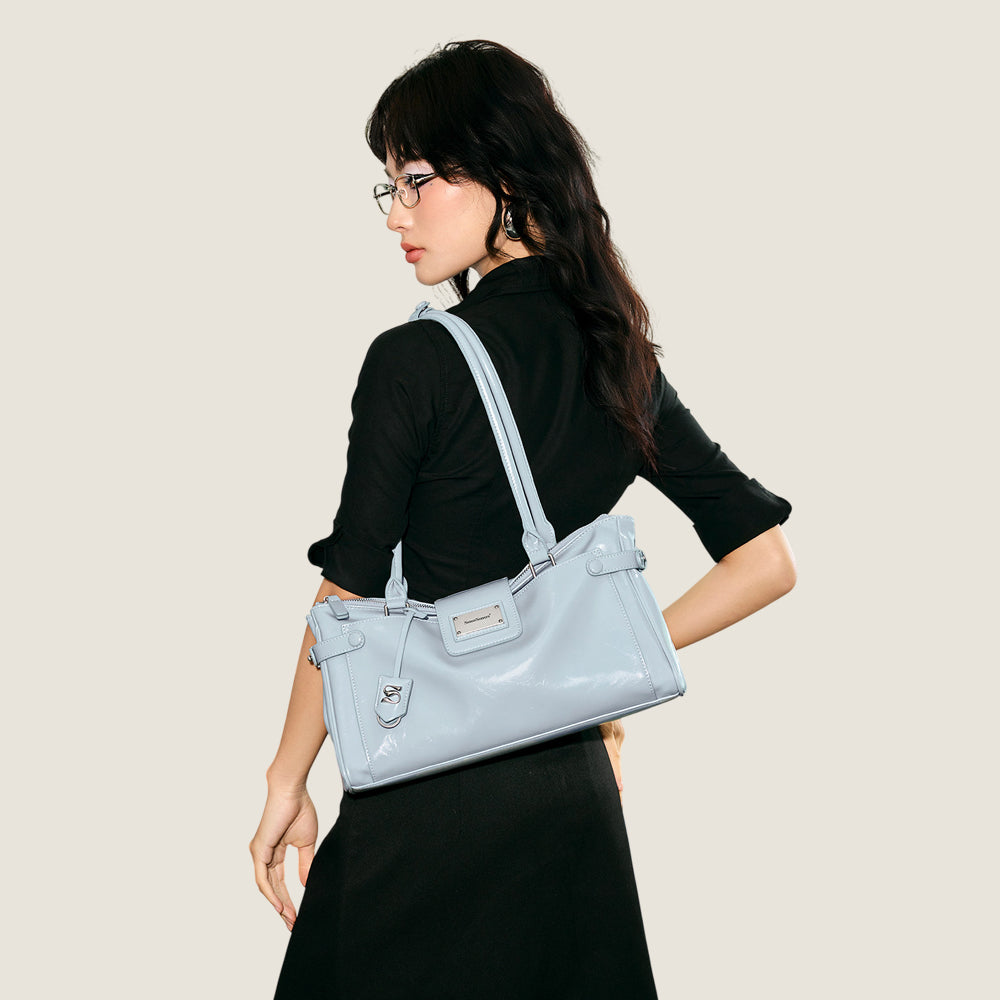 Side Belt Satchel Bag