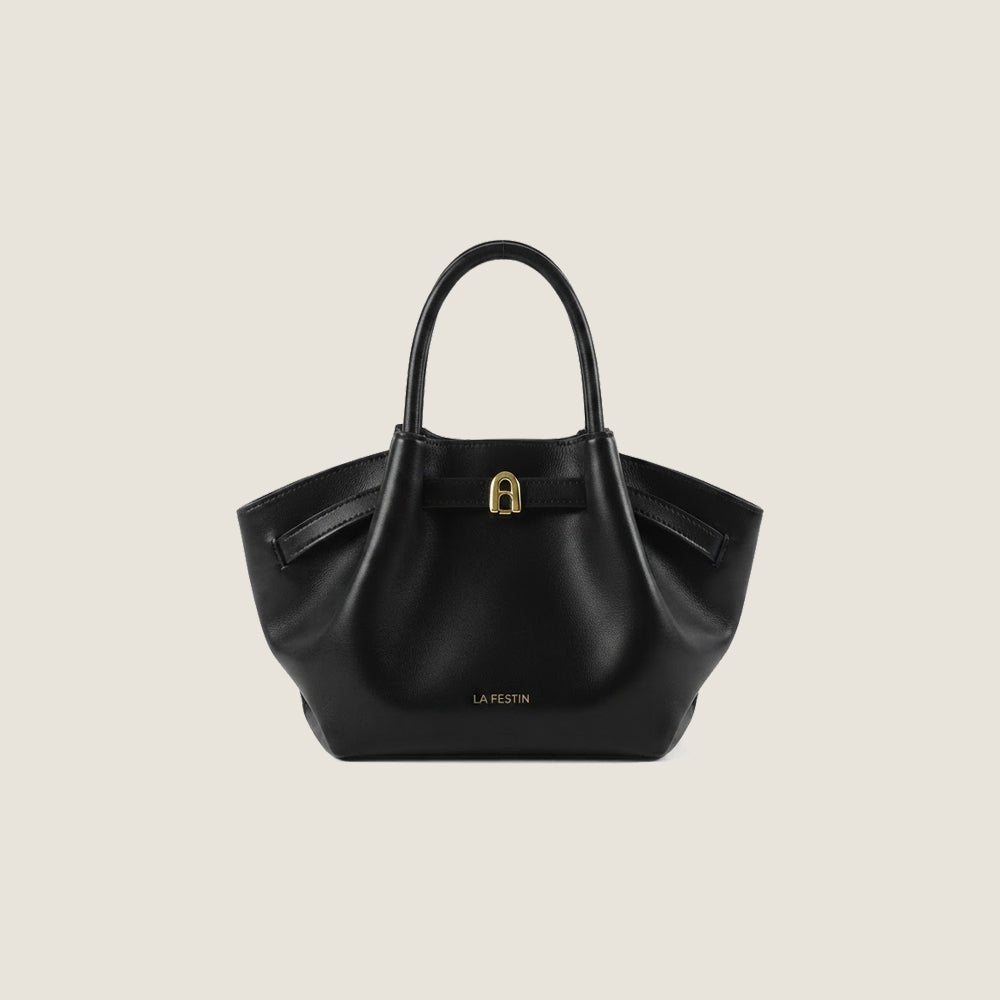 Pleated Trapeze Mini Bag