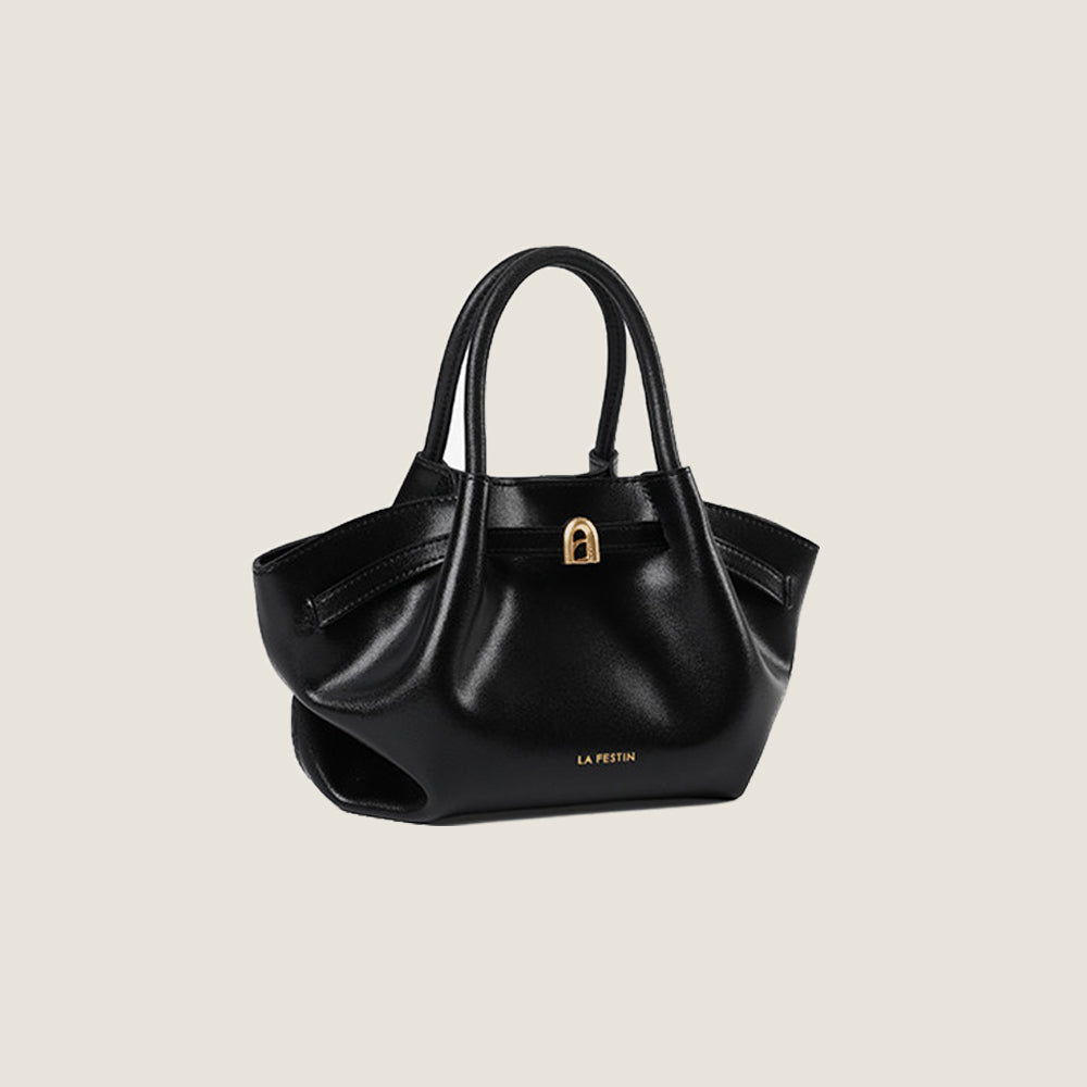 Pleated Trapeze Mini Bag