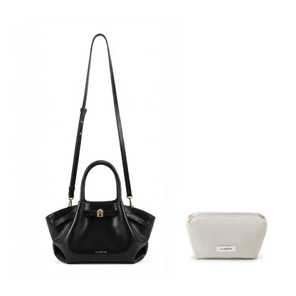 Pleated Trapeze Mini Bag