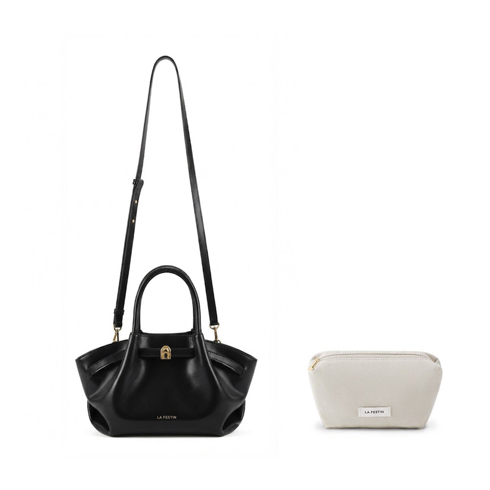 Pleated Trapeze Mini Bag